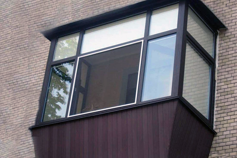 Тип остекления балкона: остекление балконов с крышей
