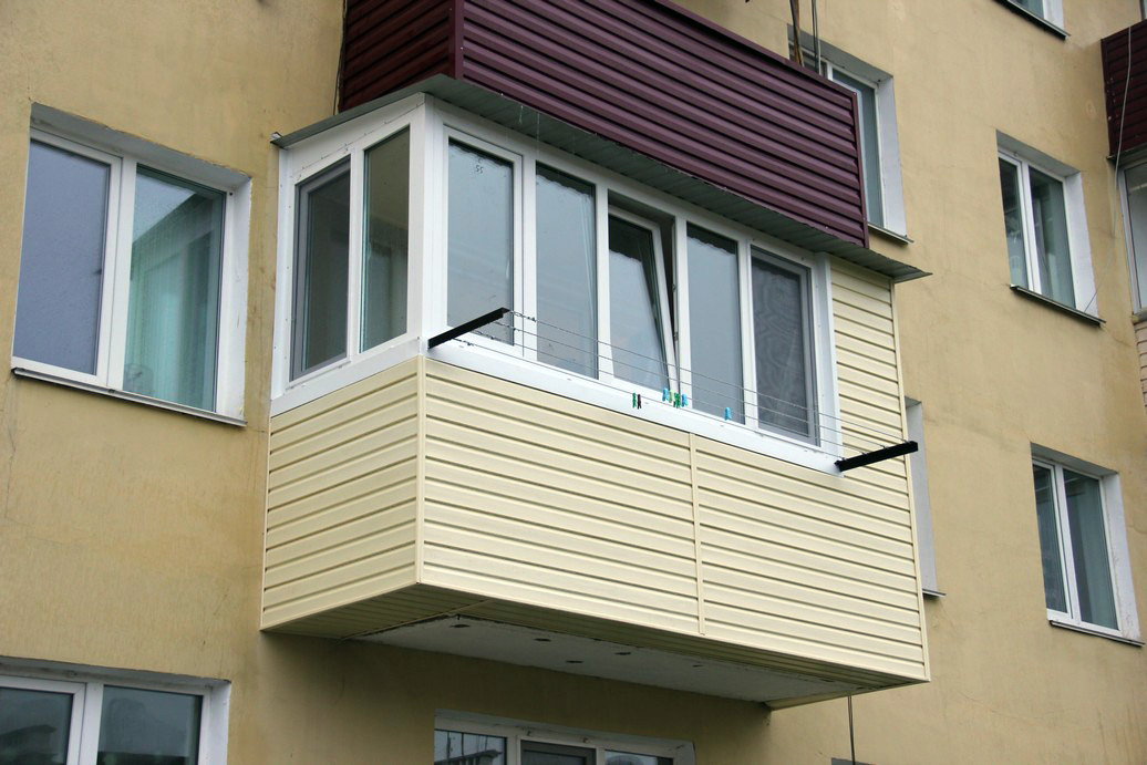 Технология обработки по завершении внешней обшивки балкона