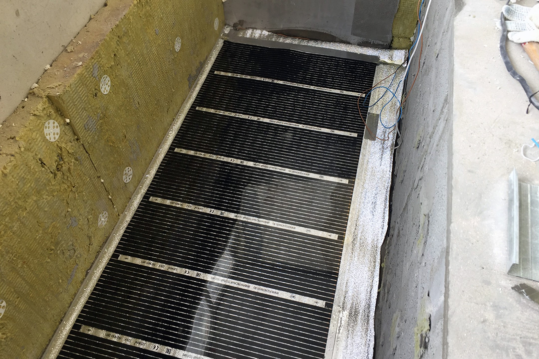 Установка водяного теплого пола на балконе
